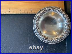 1 Kirk Repousse Sterling Salt Cellar Not Monogrammed And Salt Spoon