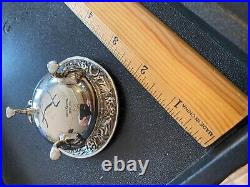 1 Kirk Repousse Sterling Salt Cellar Not Monogrammed And Salt Spoon