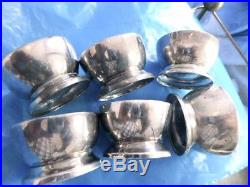 12 PIECE William Spratling Taxco Hand Forged Sterling Silver Salt Cellar& SPOONS