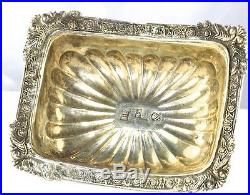 1831 Antique Russian 84 875 Silver Salt Dish Cellar Footed Rectangle