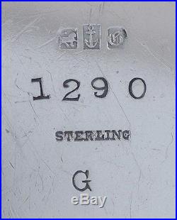 1874 Superb Pair Gorham Sterling Silver Triangular Master Open Salt Cellars