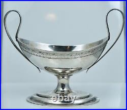 18c Augsburg 813 Silver Continental Handled Salt Cellar Dish Bowl Antique German