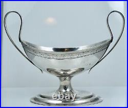 18c Augsburg 813 Silver Continental Handled Salt Cellar Dish Bowl Antique German