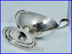 18c Augsburg 813 Silver Continental Handled Salt Cellar Dish Bowl Antique German