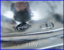 18c Augsburg 813 Silver Continental Handled Salt Cellar Dish Bowl Antique German