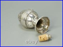 1910 Levi&Salaman Sterling Silver Humpty Dumpty Egg Salt Shaker Cellar R. Patent