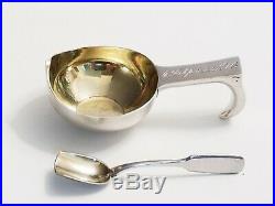19C Russian Silver Kovsh Spoon Salt Cellar Lubavin