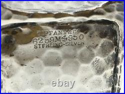 19th Century Tiffany & CO Sterling Silver Handmade 4 Legged Hammered Salt Cellar