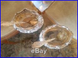 2 French Sterling Silver Salt Cellars with Spoons 950 / 1000