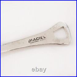 2 Heavy Maciel Mexican Sterling Silver Matching Salt Cellars & Shovel Spoons