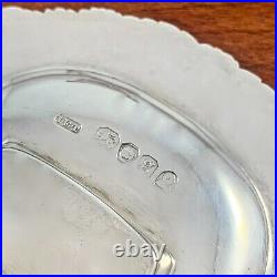 (2) John Edward Terry Georgian Sterling & Crystal Master Salts Nautical 1822