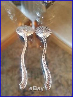 2 Ravine & Denfert French Sterling Silver Salt Cellars and Spoons