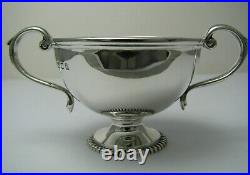 2 STERLING SILVER SALT CELLARS DISHES by Wakely & Wheeler London England ca1924