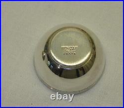 2 Tiffany & Co. Sterling Silver Open Salt Cellar Dips 20336 Miniature Vtg Pair A