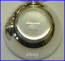 2 Tiffany & Co. Sterling Silver Open Salt Cellar Dips 20336 Miniature Vtg Pair B