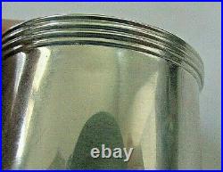 2 Tiffany English-Made Sterling Silver Salts with Cobalt Glass Inserts + Spoons