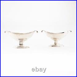 2 Tiffany Sterling Silver Salt Cellars #18766 Reproduction William Abdy No Mono