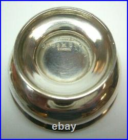 (2) Vintage Tiffany & Co Footed Salt Cellars Sterling Silver 925 Guilt Inside