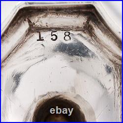 2 Walter, John Barnard English Sterling Silver Master Salt Cellars 1889 No Mono