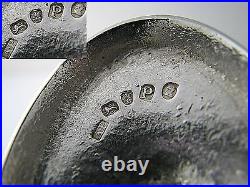 3 STERLING SILVER SALT CELLARS Henry Nutting c1803 Abraham Peterson London c1810