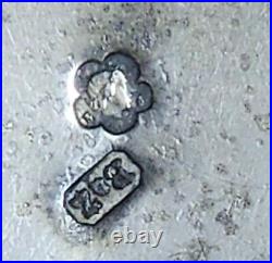 3 Sterling Silver AustriaHungary Salt Cellars Diana Head Imprint In Flower Read