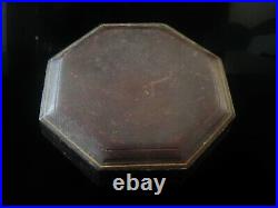4 Antique Sterling Silver Triangular Salt Cellars in Case, Henry Atkin 1885