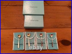 4 TIFFANY & CO STERLING SILVER Salt Spoons