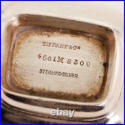 4 Tiffany Arts & Crafts Sterling Silver Salt Cellars #4601 Stepped No Monogram