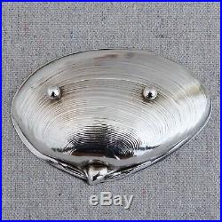 4 Wallace Sterling Silver Clam Shell Seashell Sauce Nut Dish Salt Cellars 4020