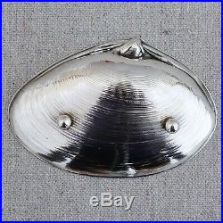 4 Wallace Sterling Silver Clam Shell Seashell Sauce Nut Dish Salt Cellars 4020