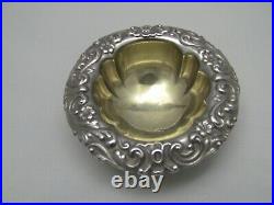 6 GORHAM 2635 Sterling Silver Salt Nut Bowl Dishes Gold Wash / No Monogram