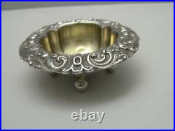 6 GORHAM 2635 Sterling Silver Salt Nut Bowl Dishes Gold Wash / No Monogram