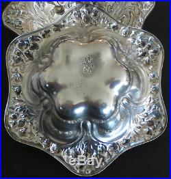 6 Vintage 925 Sterling Silver SALT CELLAR Dish Meriden Brittania Co 148.3grams