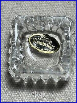 (6) Westmoreland Sterling Mini Salt Spoon w Crystal Cellar