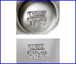 6pc ENSKO STERLING EARLY GEORGIAN STYLE SHAKER & SALT CELLAR SET