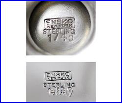 6pc Ensko Sterling Early Georgian Style Shaker & Salt Cellar Set