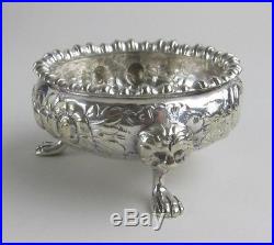 8pc Sheffield Silverplate Master Salt Cellar Set in Fitted Case
