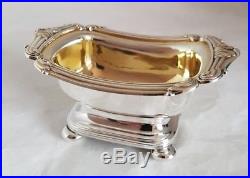 A George lll sterling silver salt cellar. Sheffield 1812. By S C Younge & Co
