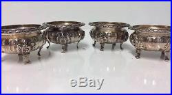 A Set Of Four French Silver Salt Cellars