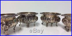 A Set Of Four French Silver Salt Cellars