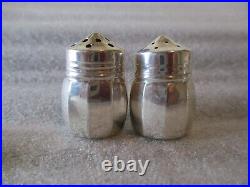 ANTIQUE WEBSTER STERLING SILVER SALT CELLARS+SALT & PEPPER SHAKERS 20.81g READ