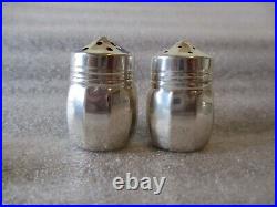 ANTIQUE WEBSTER STERLING SILVER SALT CELLARS+SALT & PEPPER SHAKERS 20.81g READ