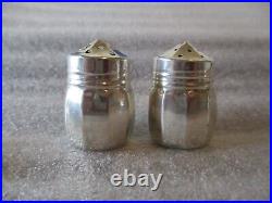 ANTIQUE WEBSTER STERLING SILVER SALT CELLARS+SALT & PEPPER SHAKERS 20.81g READ