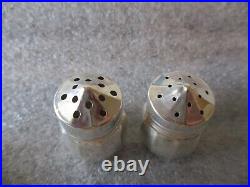 ANTIQUE WEBSTER STERLING SILVER SALT CELLARS+SALT & PEPPER SHAKERS 20.81g READ