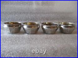 ANTIQUE WEBSTER STERLING SILVER SALT CELLARS+SALT & PEPPER SHAKERS 20.81g READ