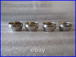 ANTIQUE WEBSTER STERLING SILVER SALT CELLARS+SALT & PEPPER SHAKERS 20.81g READ