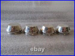 ANTIQUE WEBSTER STERLING SILVER SALT CELLARS+SALT & PEPPER SHAKERS 20.81g READ