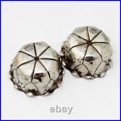 Aesthetic Open Salts Nut Cups Pair Shiebler Sterling Silver 1880