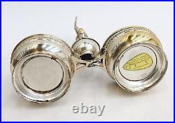 American 925 Sterling Silver Dolphin Open Salt Cellars Retailed Goldie R. Blum