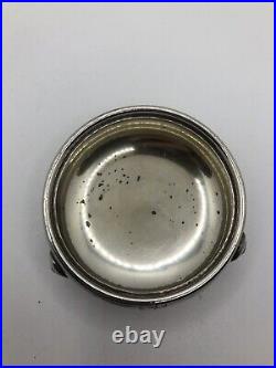 Antique 1938 English Sterling Silver Open Salt Cellar By Peter Guille